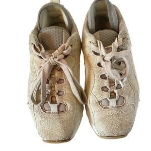 Acne Studios Beige Rockaway Tumbled Suede Distressed Sneakers Men’s • Size 7